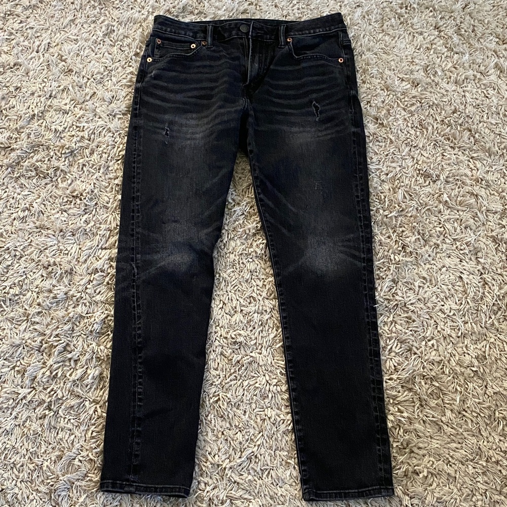 American Eagle Outfitters Black Athletic Skinny Men's Jeans